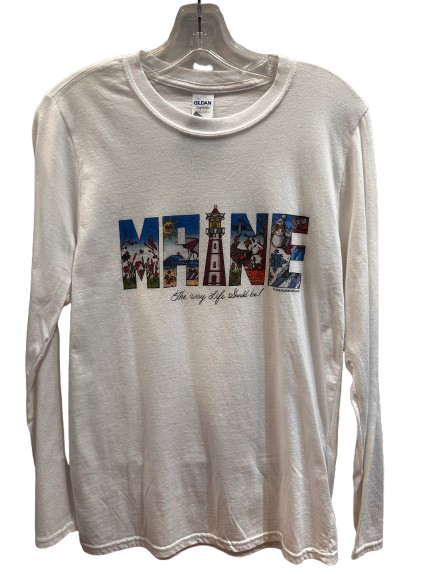 Maine Four Season Long Sleeve T-Shirt image 0
